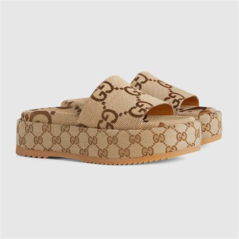 gucci saga slides|Gucci platform slide sandals women.